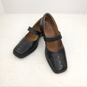 Josef Seibel Black Leather Mary Janes 8-8.5 US
